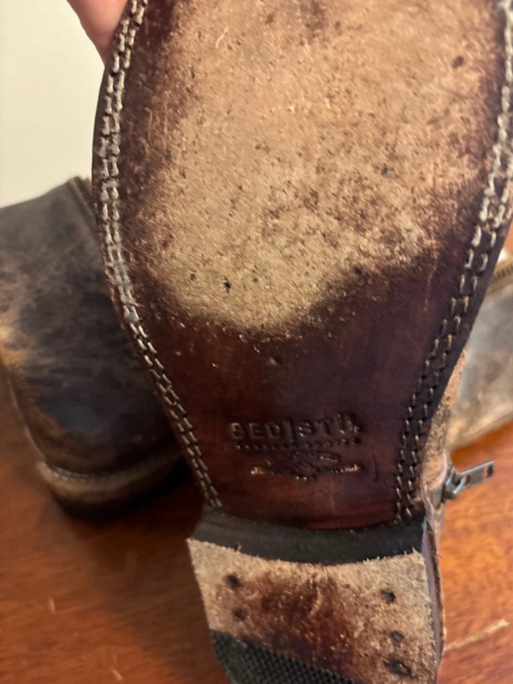 BED|STU Brown Leather Women's Ankle Boots